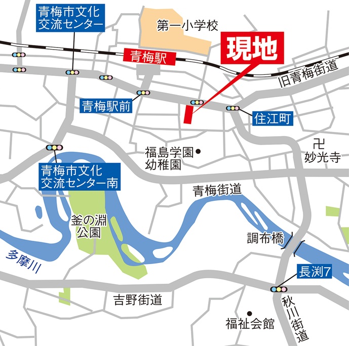 カーナビへの入力「青梅市住江町61-1」 カーナビへの入力「青梅市住江町61-1」