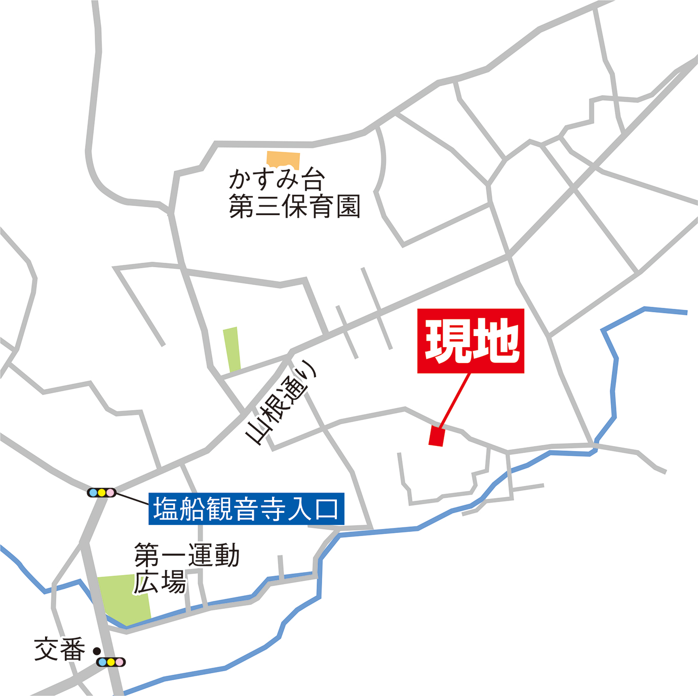 案内図・カーナビへの入力は「青梅市谷野19-1」 案内図・カーナビへの入力は「青梅市谷野19-1」
