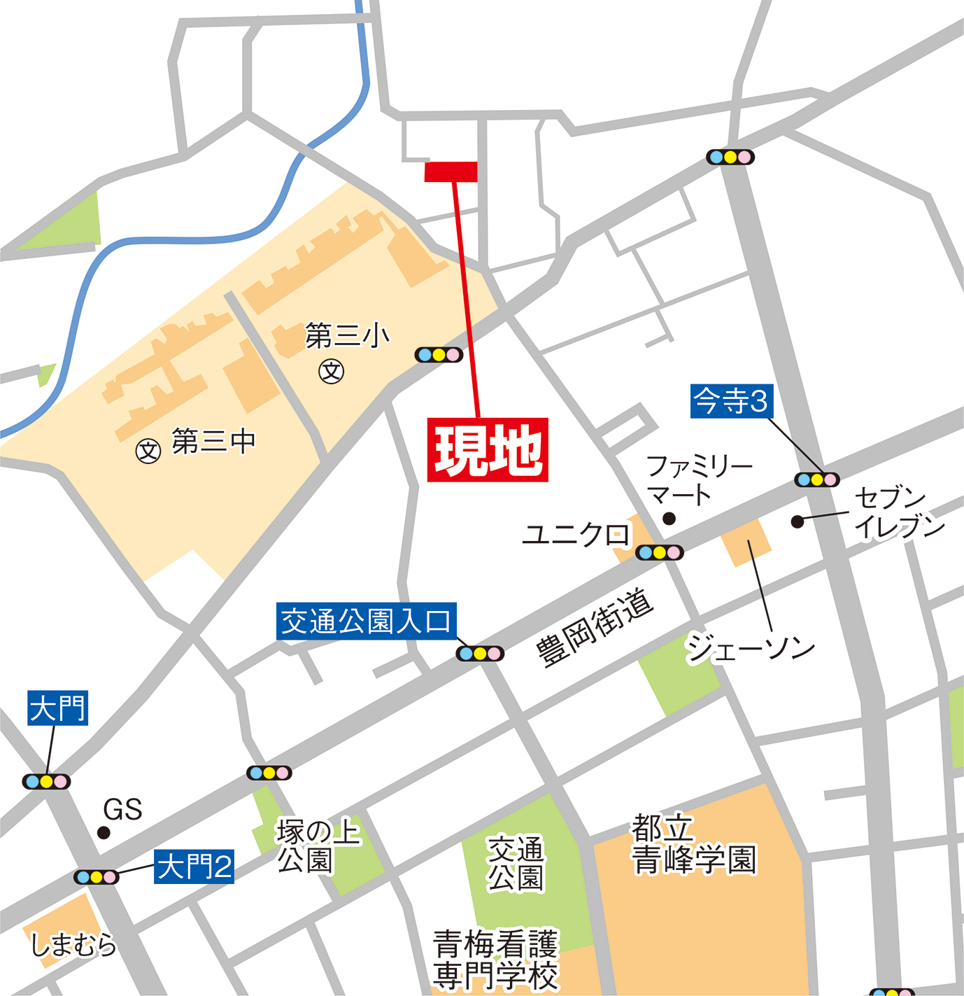 案内図・カーナビへの入力は「青梅市今寺1521-6」 案内図・カーナビへの入力は「青梅市今寺1521-6」