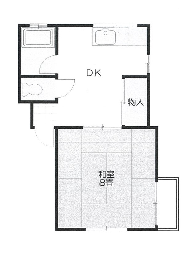 1DK角部屋です 1DK角部屋です