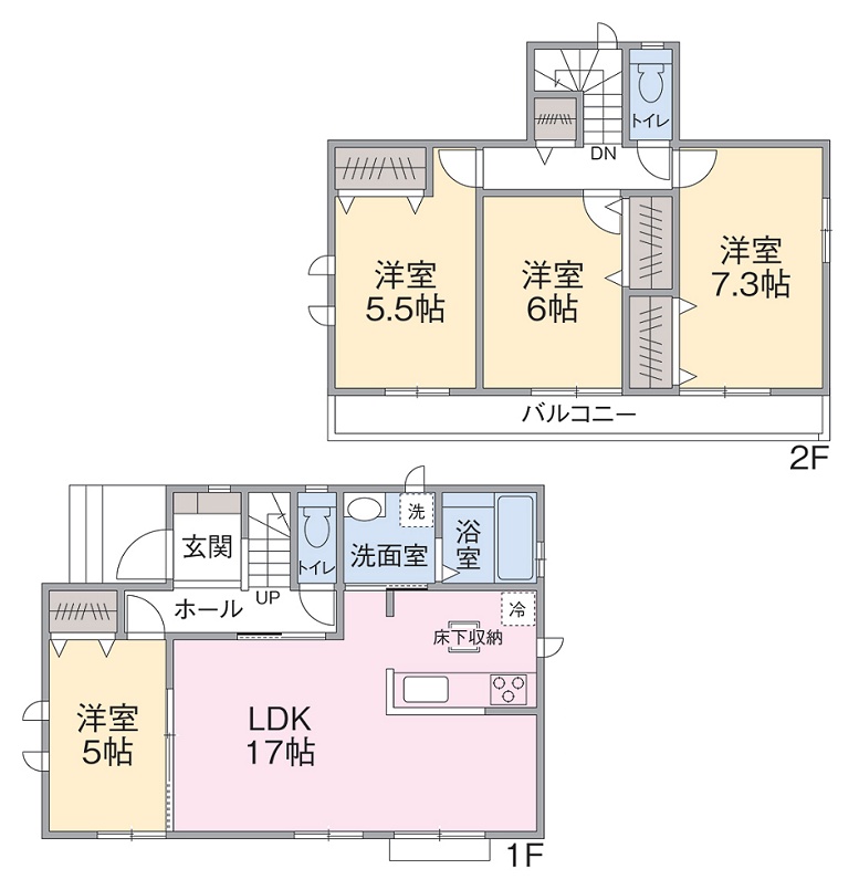 C号棟間取り図 C号棟間取り図