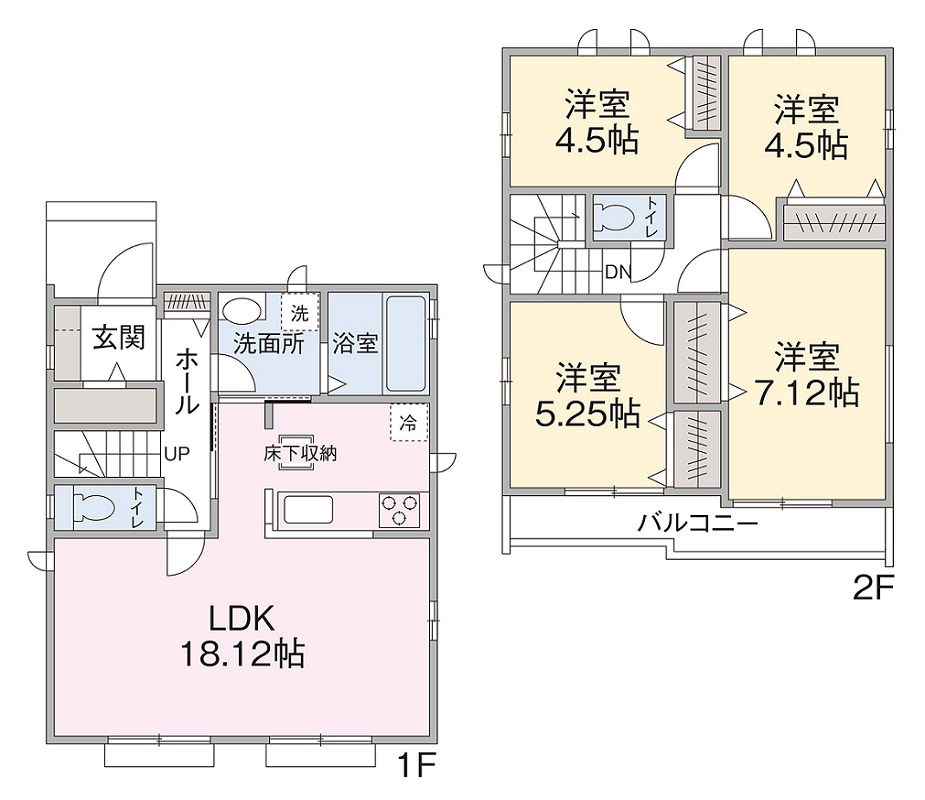 B号棟間取り B号棟間取り