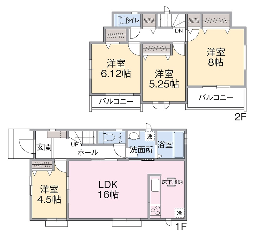D号棟間取り D号棟間取り