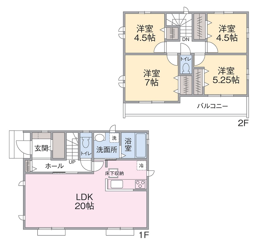 E号棟間取り E号棟間取り