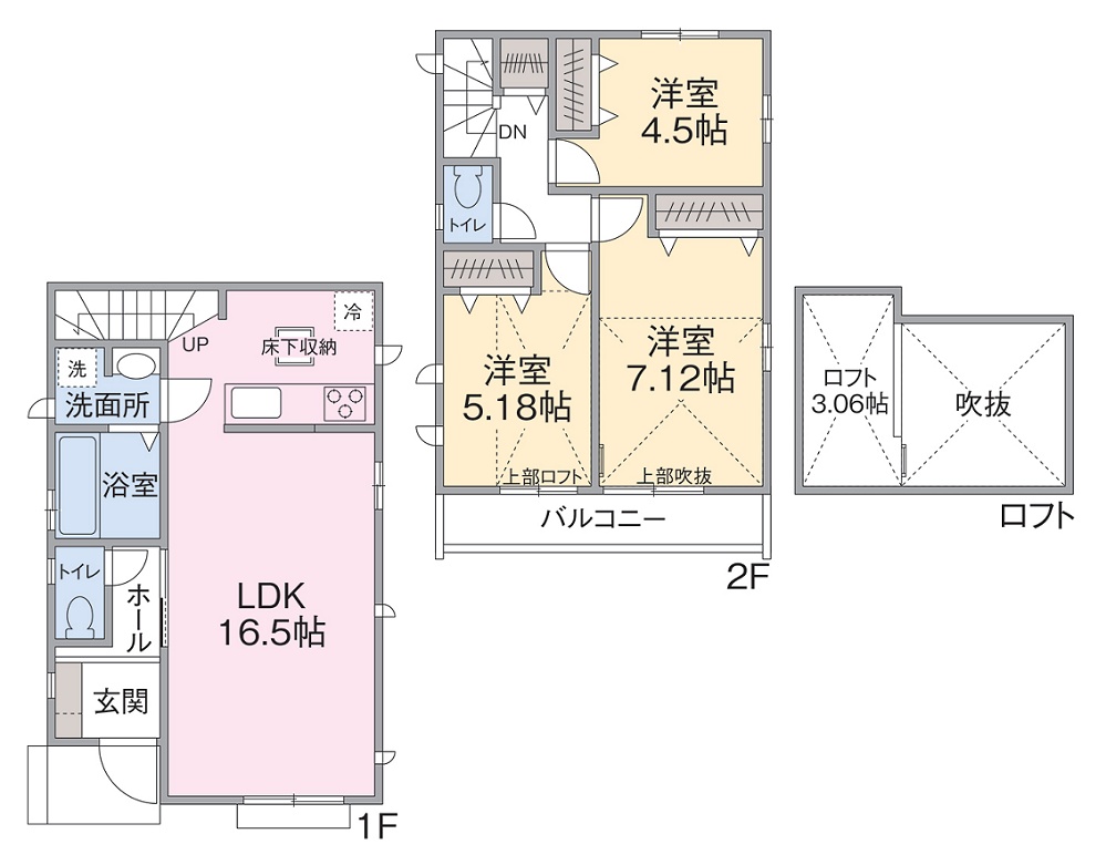 F号棟間取り F号棟間取り