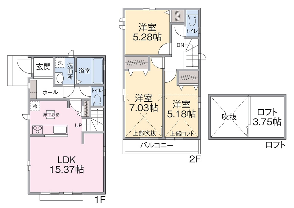 G号棟間取り G号棟間取り