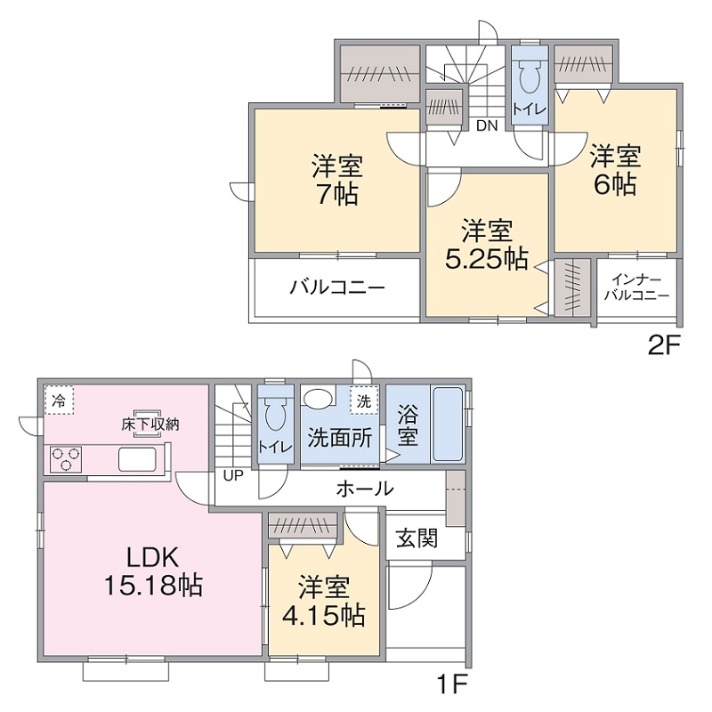 B号棟間取り B号棟間取り