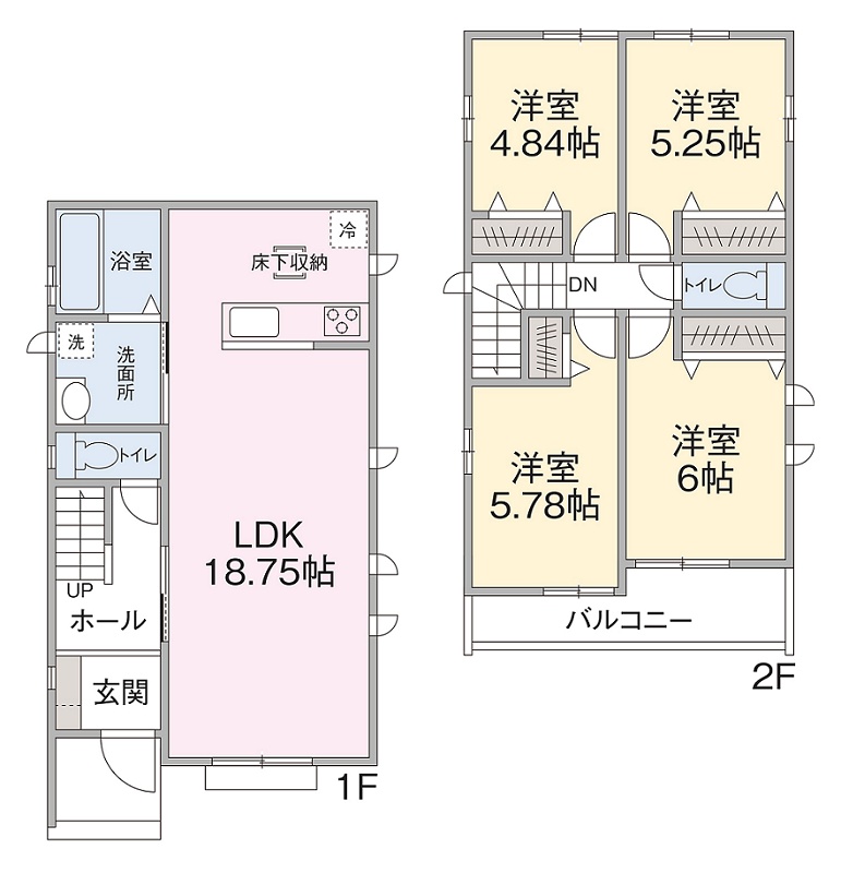D号棟間取り D号棟間取り