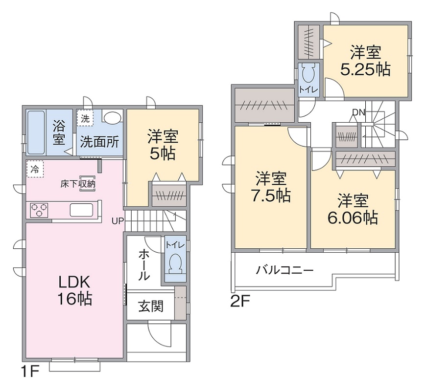 E号棟間取り E号棟間取り