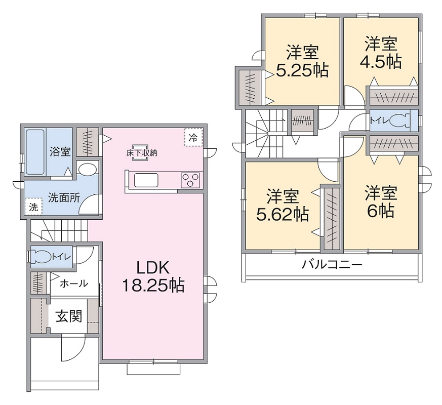 F号棟間取り F号棟間取り