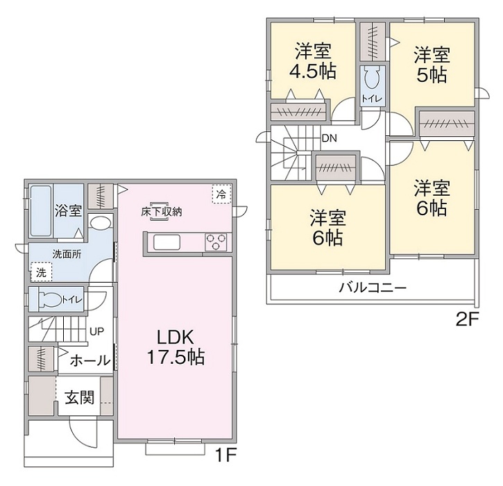 B号棟間取り B号棟間取り