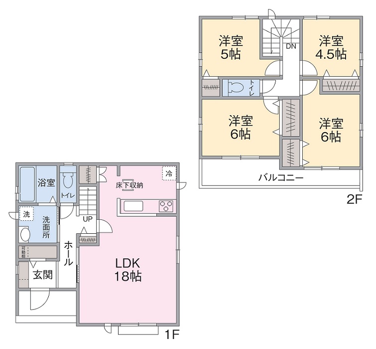 D号棟間取り D号棟間取り