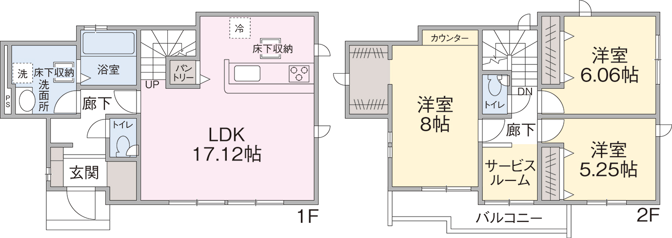 1号棟間取り図 1号棟間取り図