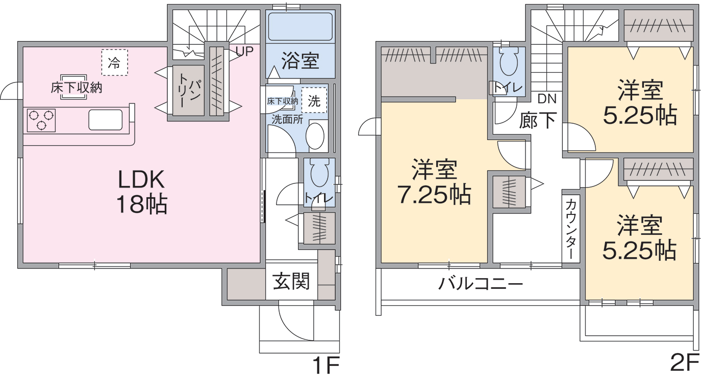 3号棟間取り 3号棟間取り