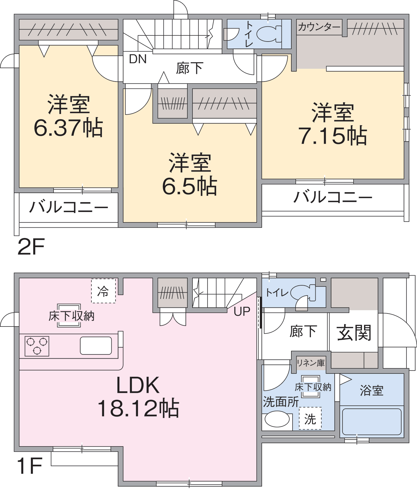 16号棟間取り 16号棟間取り