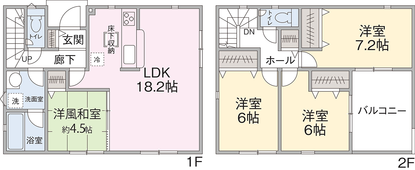 3号棟間取り 3号棟間取り