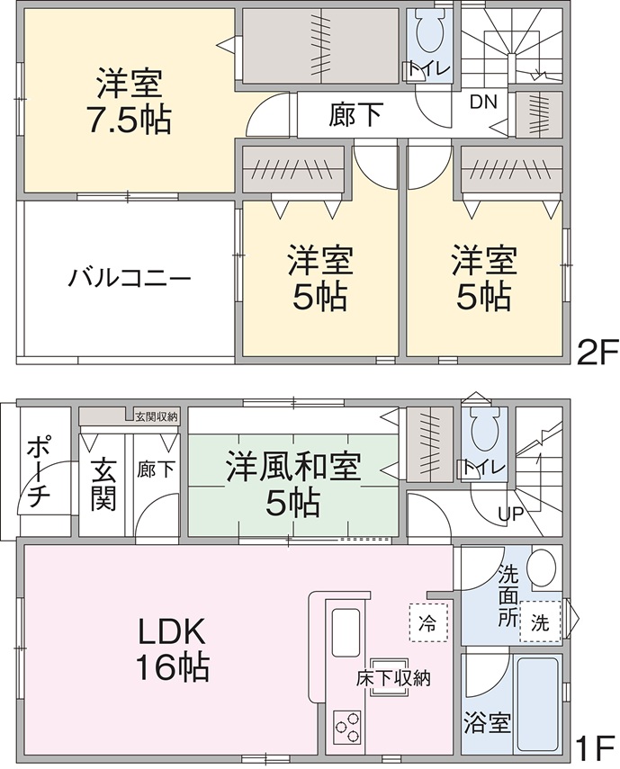 2号棟間取り図 2号棟間取り図