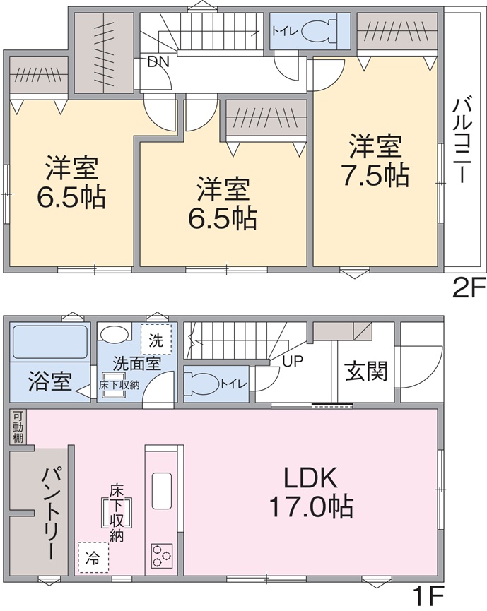 2号棟間取り図 2号棟間取り図