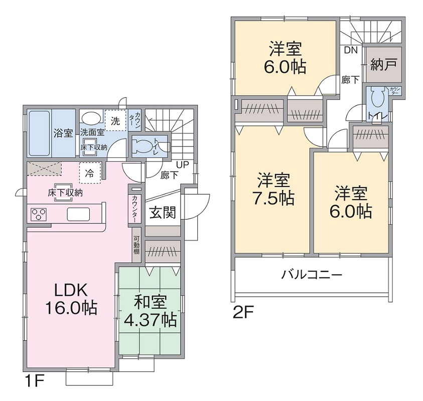 3号棟間取り 3号棟間取り