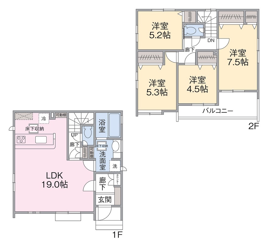 4号棟間取り 4号棟間取り