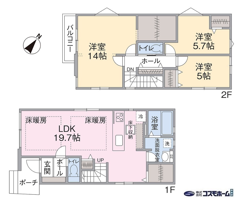 2号棟間取り 2号棟間取り