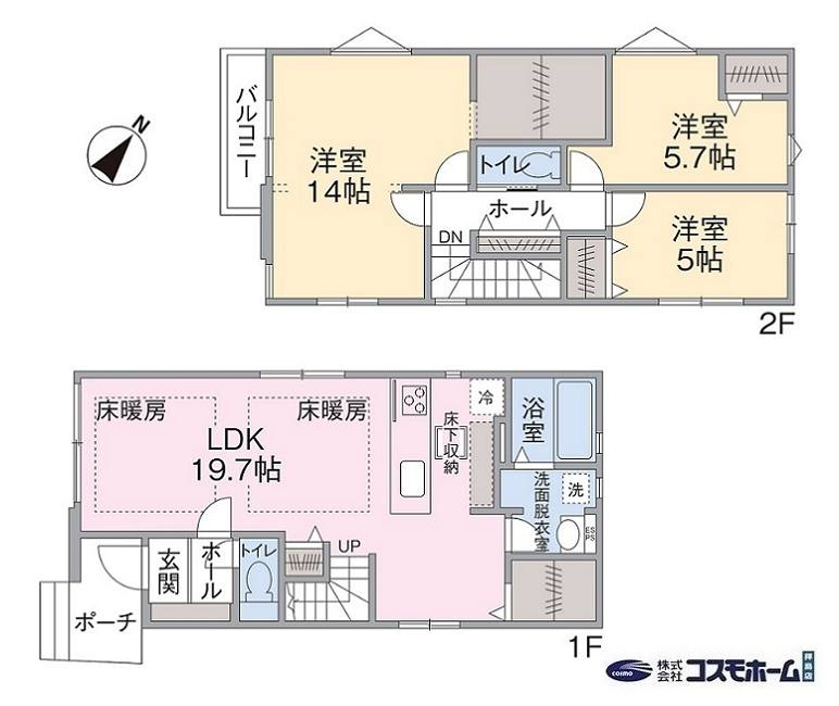 2号棟間取り 2号棟間取り