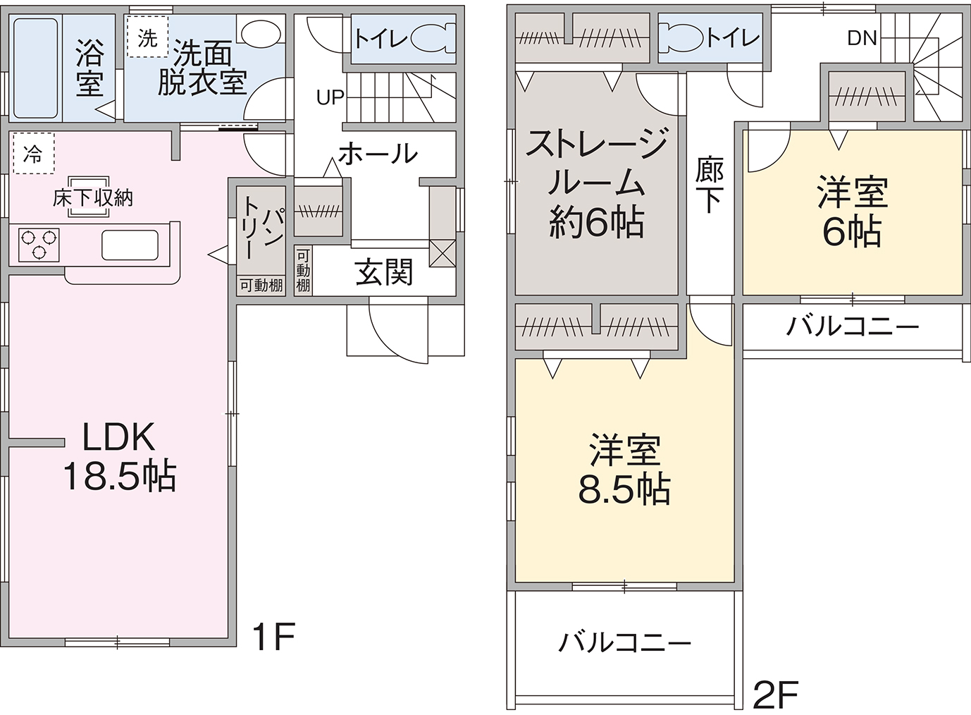 2号棟間取り図 2号棟間取り図