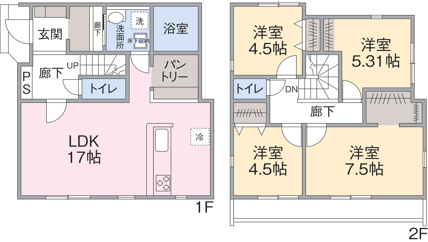 4号棟間取り 4号棟間取り