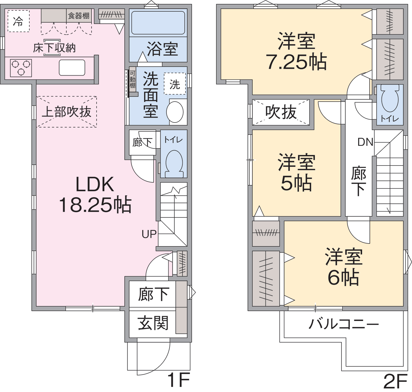 2号棟間取り 2号棟間取り