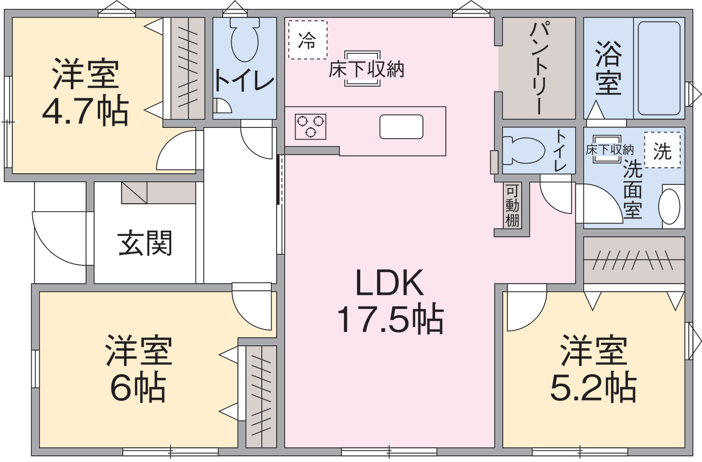 4号棟間取り 4号棟間取り