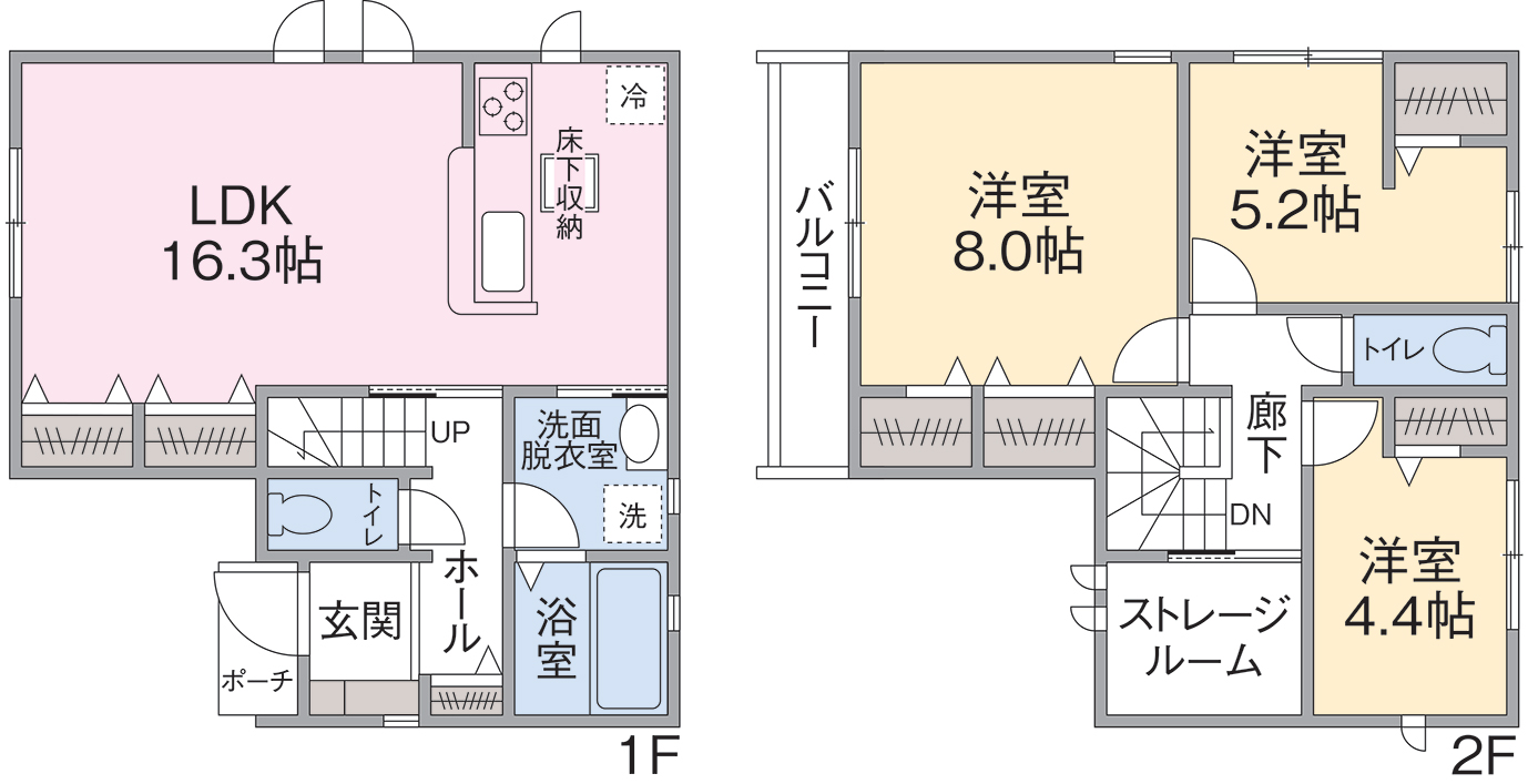 2号棟間取り 2号棟間取り