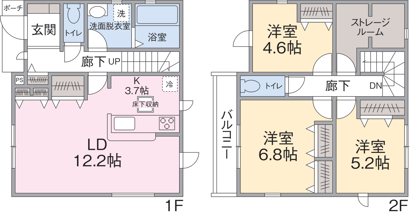 3号棟間取り 3号棟間取り