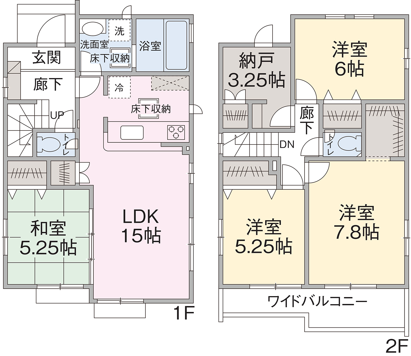 2号棟間取り図 2号棟間取り図