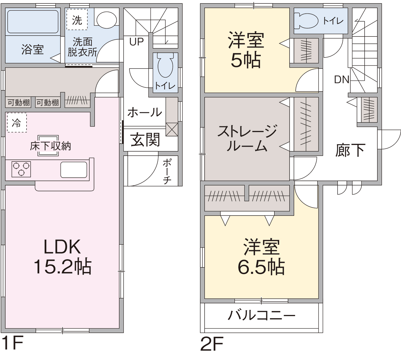 1号棟間取り 1号棟間取り
