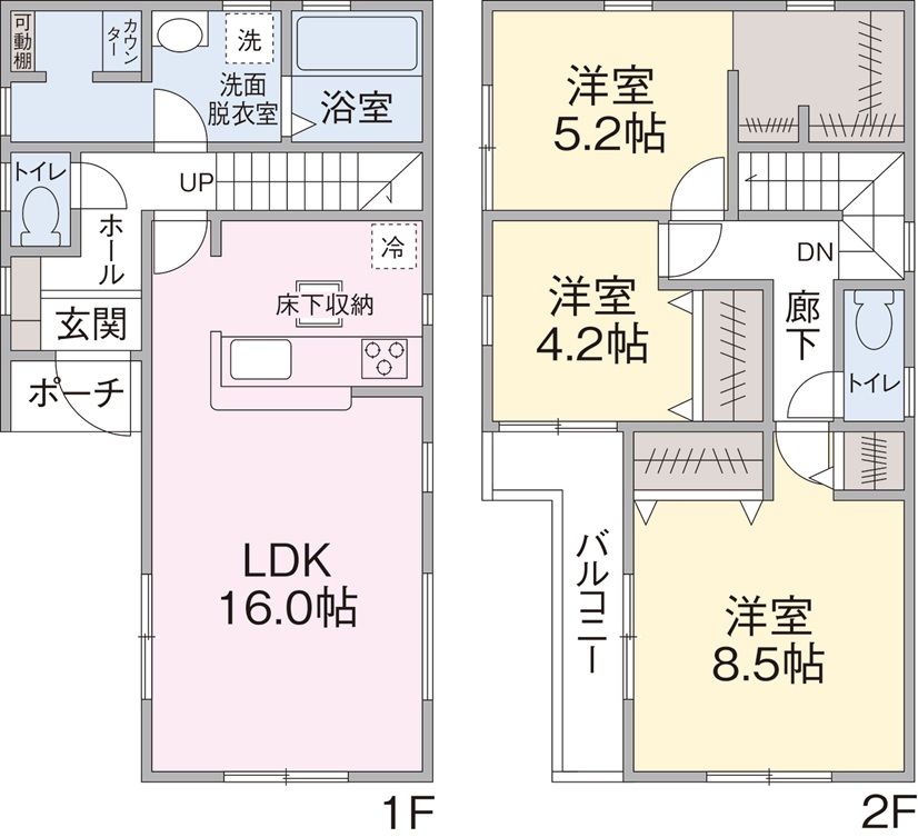 2号棟間取り 2号棟間取り