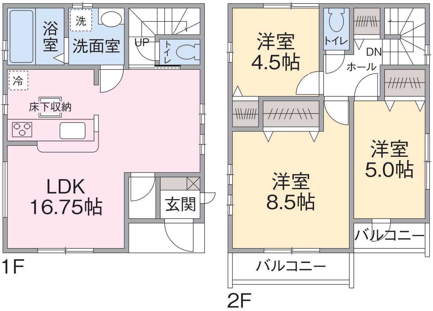 2号棟間取り 2号棟間取り