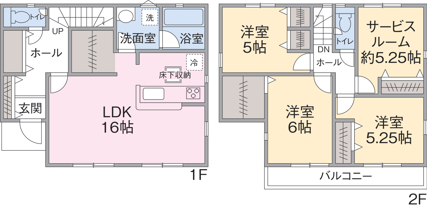 6号棟間取り図 6号棟間取り図