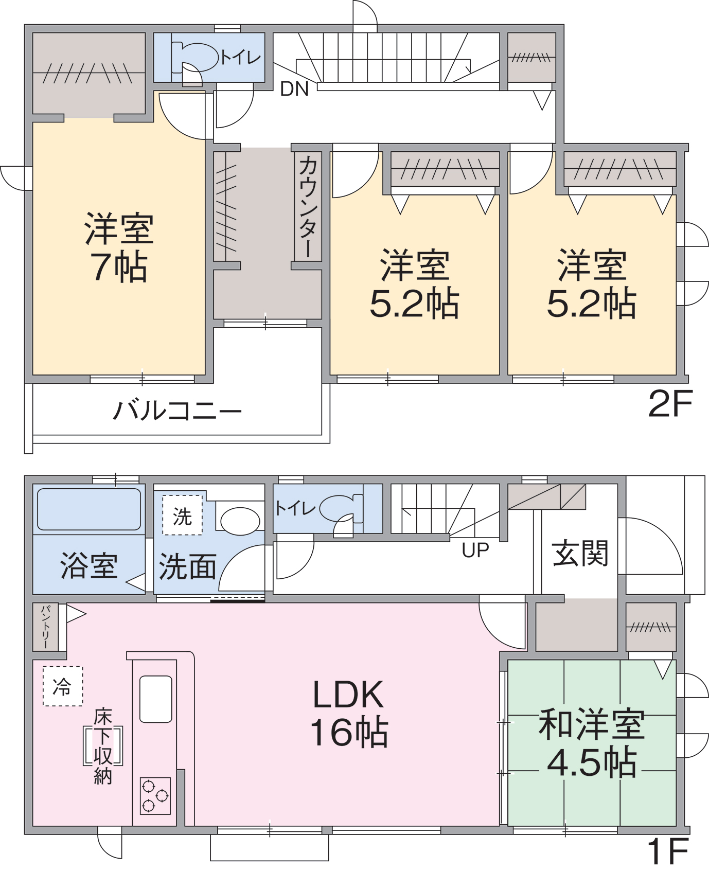 2号棟間取り図 2号棟間取り図