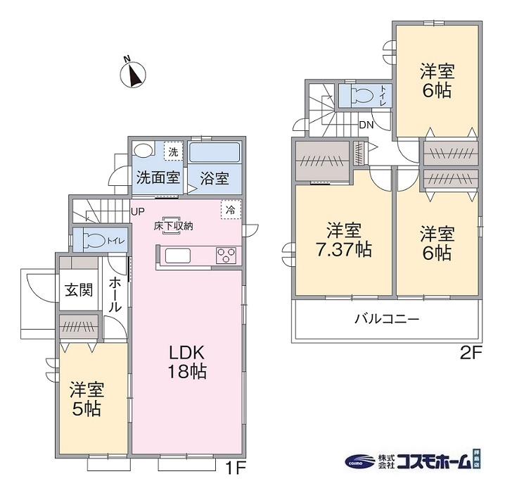A号棟間取り A号棟間取り