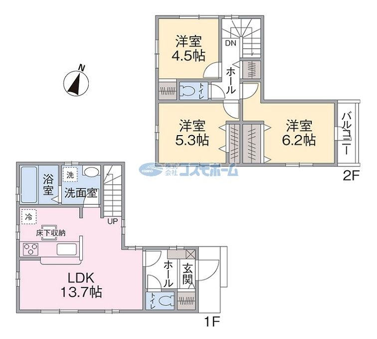 2号棟間取り 2号棟間取り