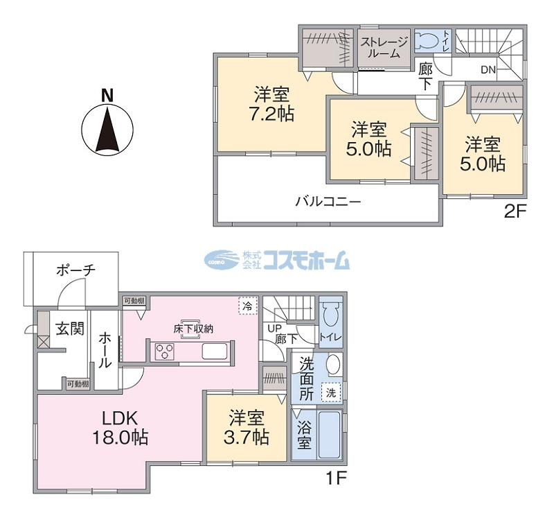 3号棟間取り 3号棟間取り