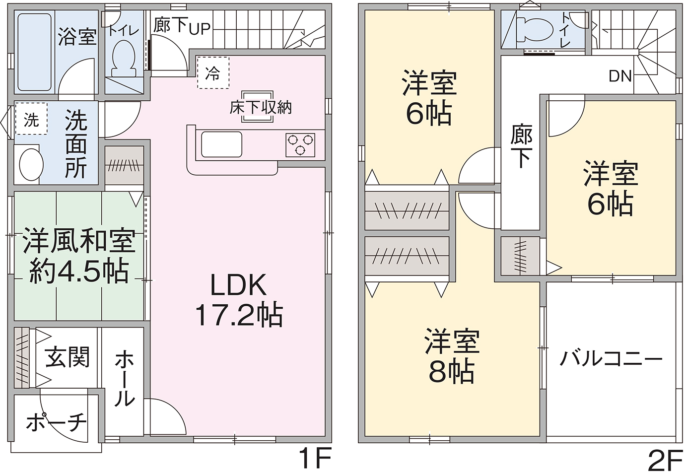 4号棟間取り図 4号棟間取り図