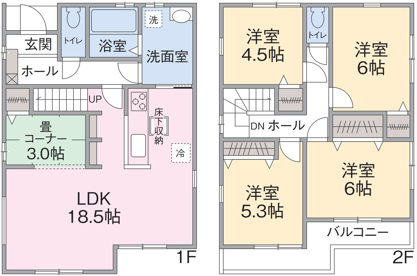 2号棟間取り図 2号棟間取り図