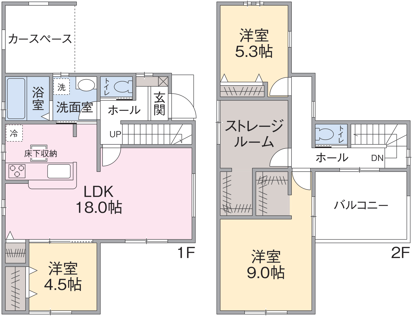 2号棟間取り 2号棟間取り