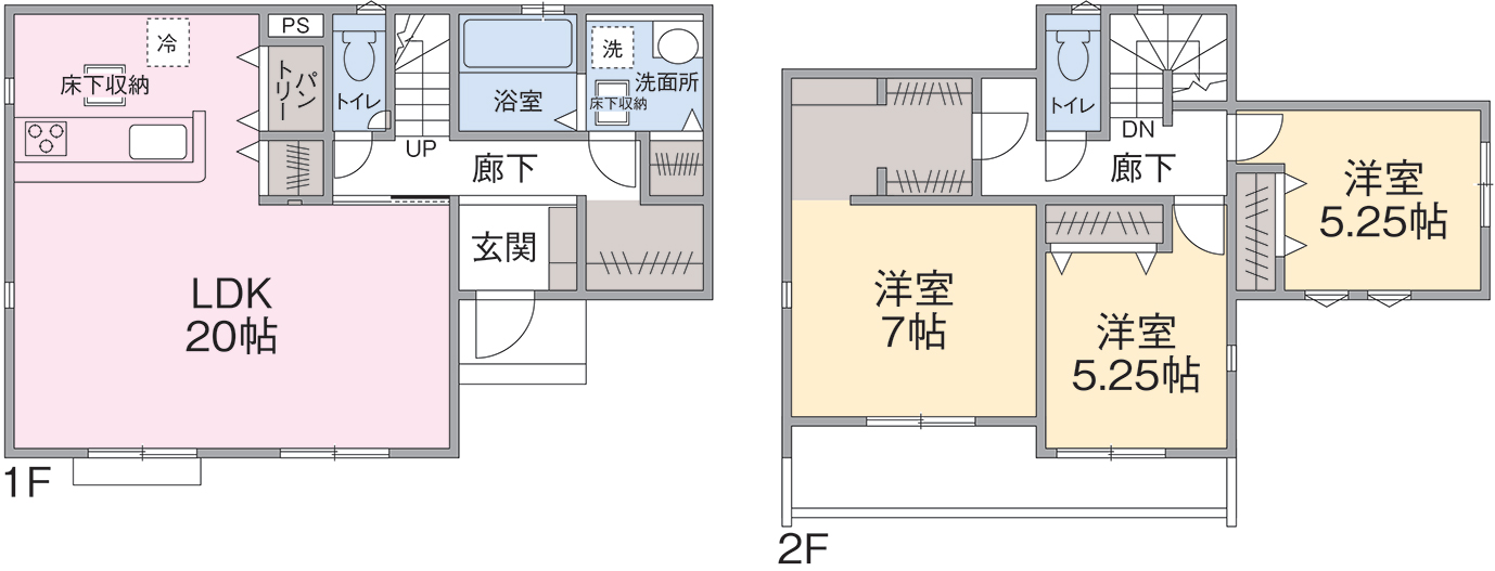 2号棟間取り図 2号棟間取り図