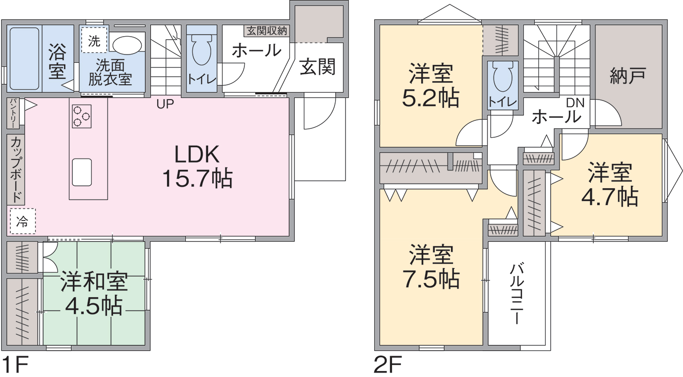 2号棟間取り 2号棟間取り