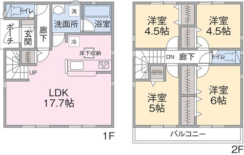 4号棟間取り図 4号棟間取り図